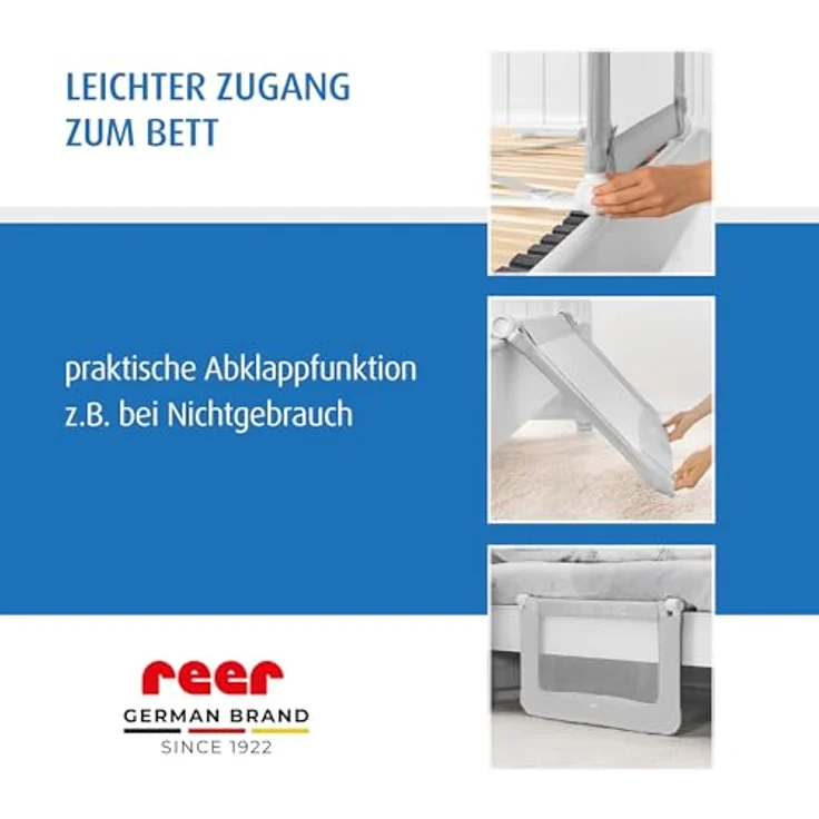 REER 'ByMySide' Bettschutzgitter grau, 150 cm – Bild 6