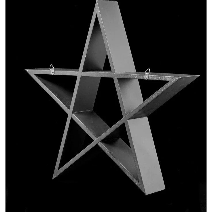 Figuren Shop GmbH Wandregal Wandregal - Schwarzes Pentagramm - Gothic Deko – Bild 6
