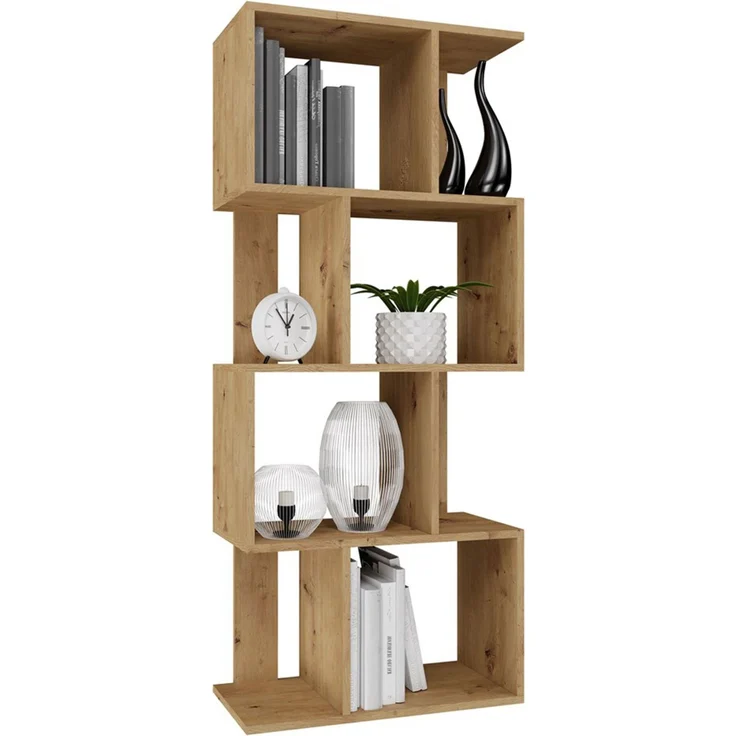Selsey 'Fiesta' Standregal, Artisan Eiche, ca. 140 x 60 x 30 cm – Bild 4