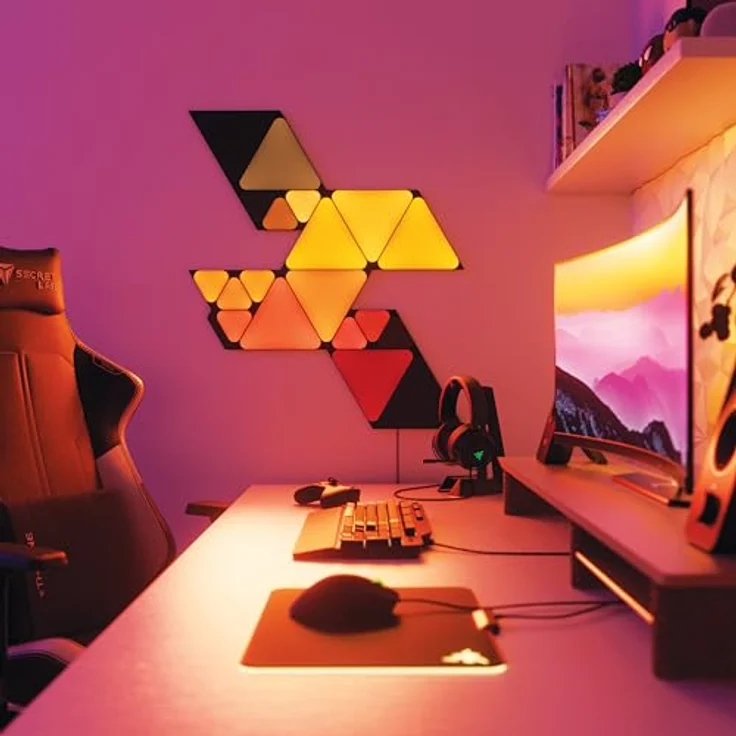 Nanoleaf Shapes Mini Triangles Ultra Black Expansion 10 PK EEK G – Bild 5