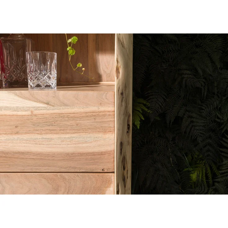 Regal Akazie 71x45x204 natur lackiert PURE ACACIA #111 – Bild 7