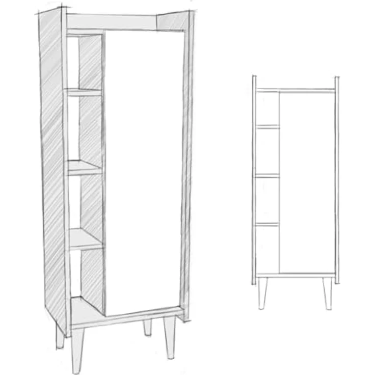 Hanah Home Lagomood Ruby - Oak, White – Bild 9