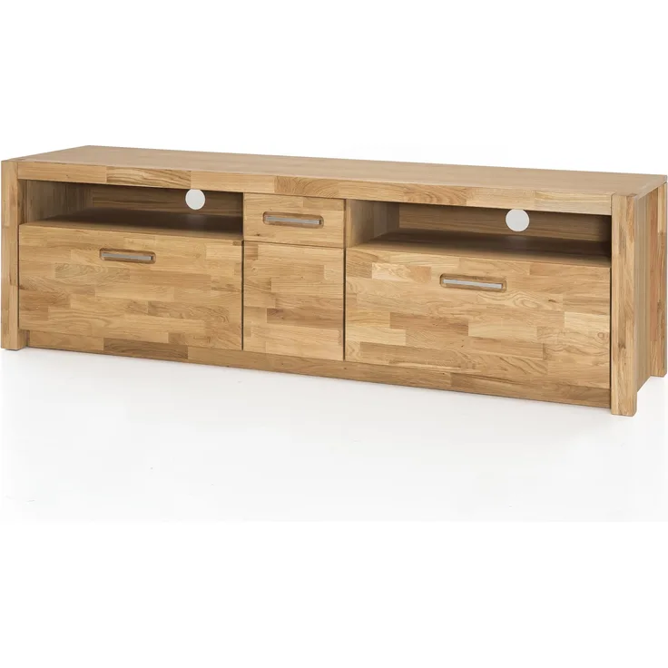 TV-Board >Leduc< in Wildeiche aus Metall - 185x58x50cm (BxHxT)