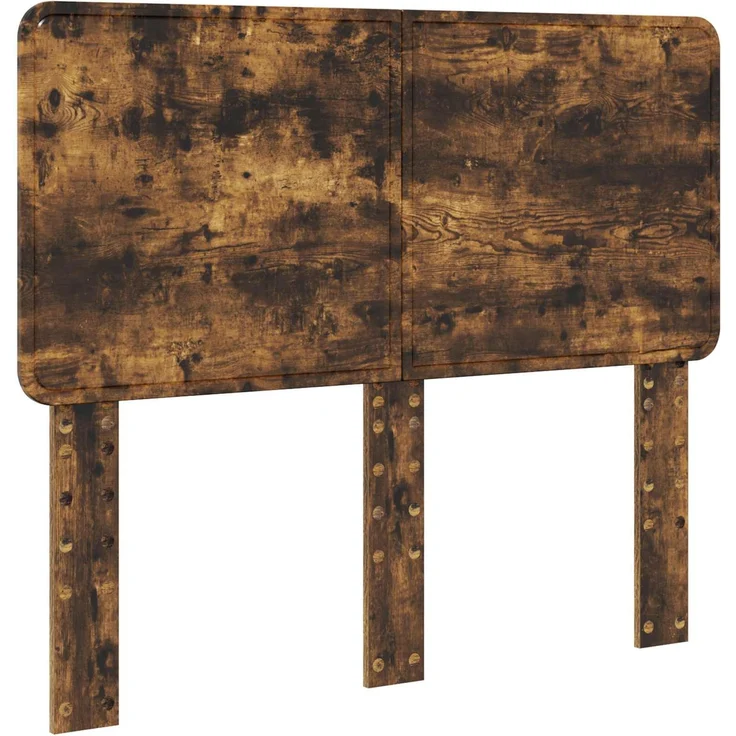 vidaXL Bettrahmen Geräucherte Eiche 120 x 200 cm Massives Kiefernholz 3412510 – Bild 5