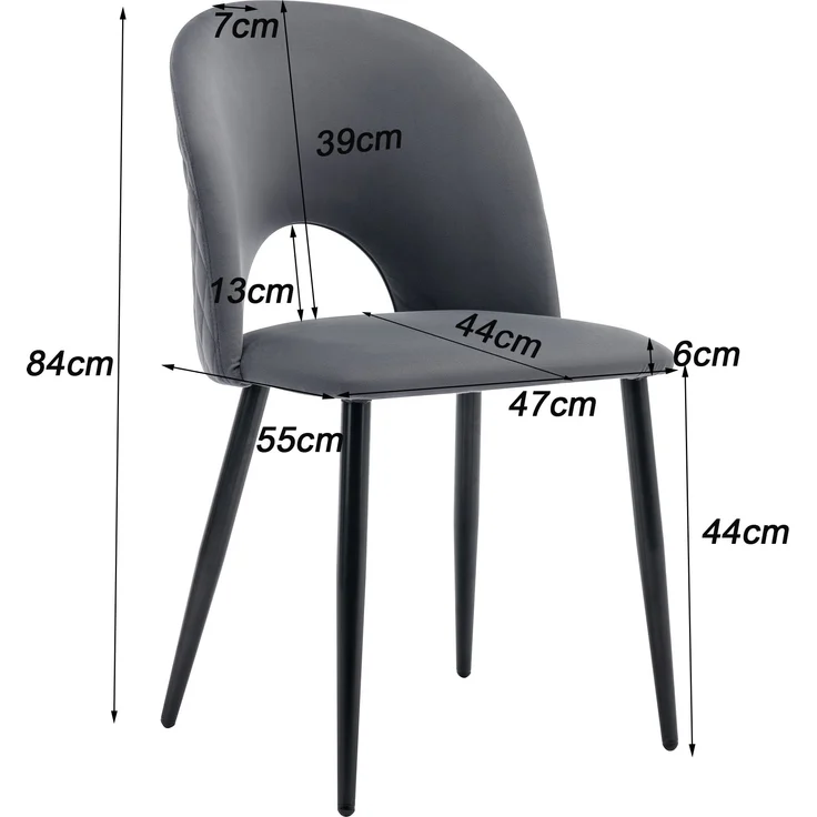 Essgruppe 5-teilig mit Grau Marmor-Optik Esstisch 140x80 cm & 4 grau Samt Esszimmerstühlen, Küchen Tischset – Bild 10