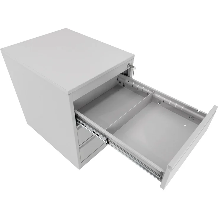 Rollcontainer, 3 Schübe, Farbe grau RAL 7035 pulverbeschichtet – Bild 5