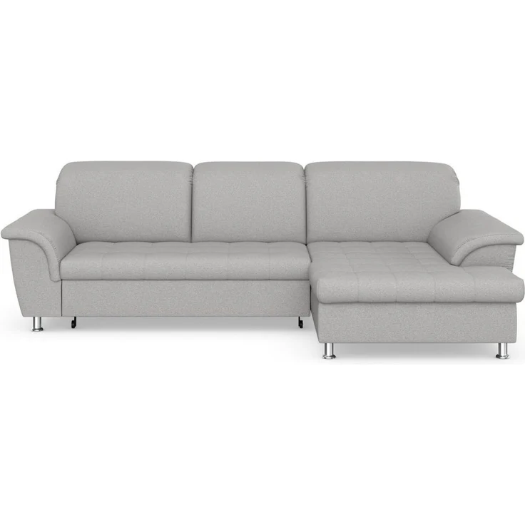 DOMO collection Ecksofa Franzi Steppung im Sitzbereich B7T/H: 278/162/80 cm, L-Form, wahlweise mit Bettfunktion, Bettkasten und Kopfteilverstellung – Bild 1