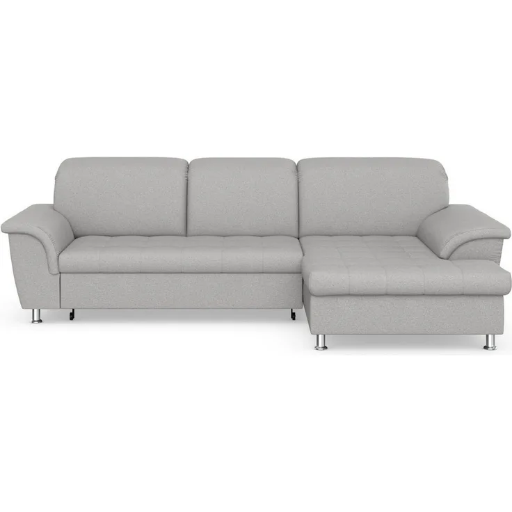 DOMO collection Ecksofa Franzi Steppung im Sitzbereich B7T/H: 278/162/80 cm, L-Form, wahlweise mit Bettfunktion, Bettkasten und Kopfteilverstellung
