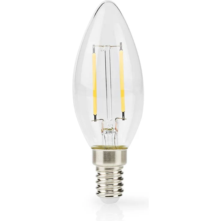 LED-Filament-Lampe E14 | Kerze | 2.2 W | 470 lm | 2700 K | Warmweiss | Retro Style | 1 Stück | Klar – Bild 1