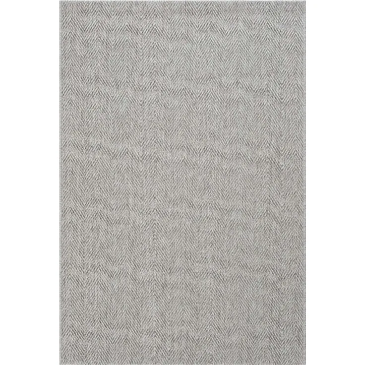 Dekorativer Antiallergischer Gewebter Teppich 120 x 180 cm Polypropylen - polyester Grau 88684529 [en. casa]