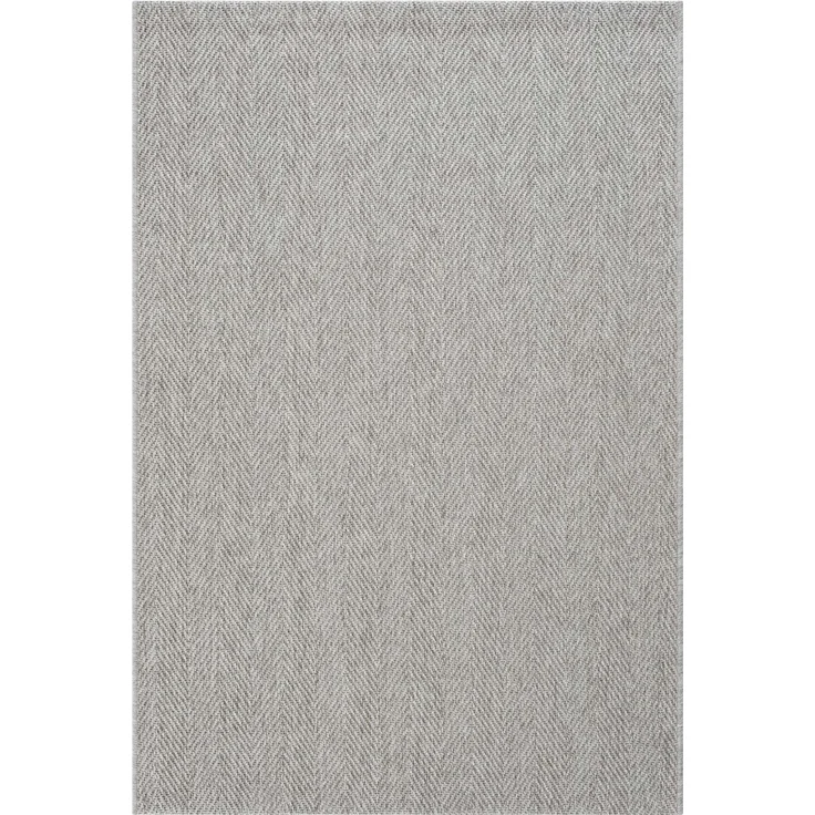 Dekorativer Antiallergischer Gewebter Teppich 120 x 180 cm Polypropylen - polyester Grau 88684529 [en. casa]