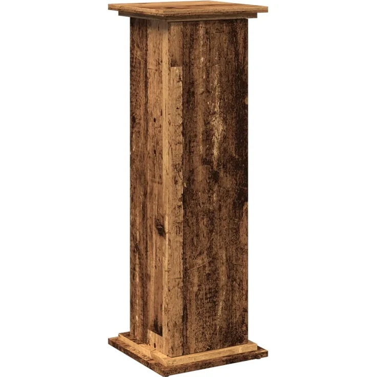 vidaXL Postament mit Stauraum, Holzwerkstoff, Altholz, 31 x 30 x 90 cm – Bild 1