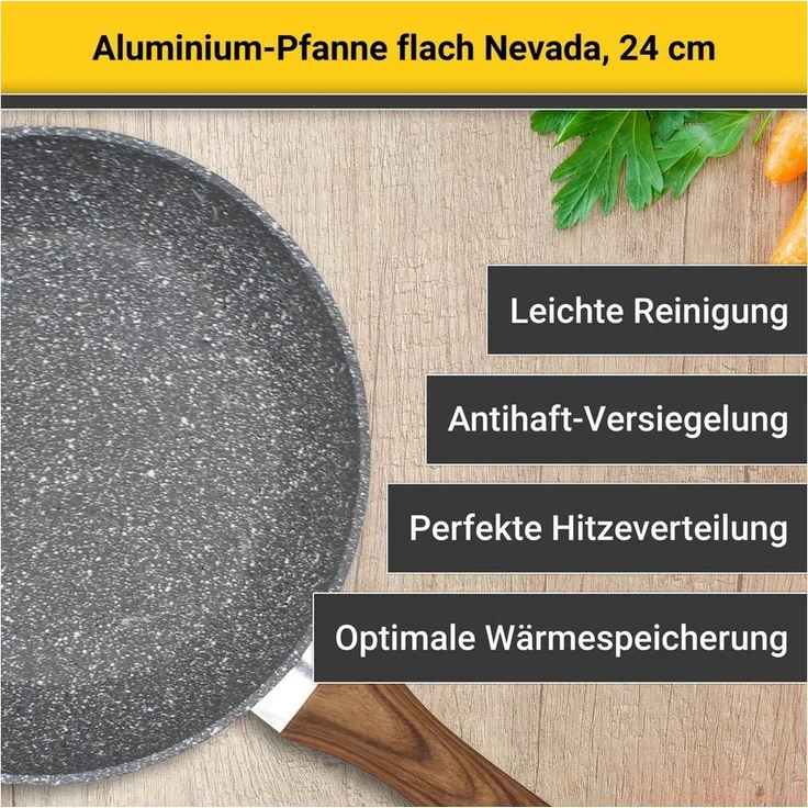 Aluminiumpfanne NEVADA 24 cm / Pfanne / Bratpfanne / Karl Krüger – Bild 2