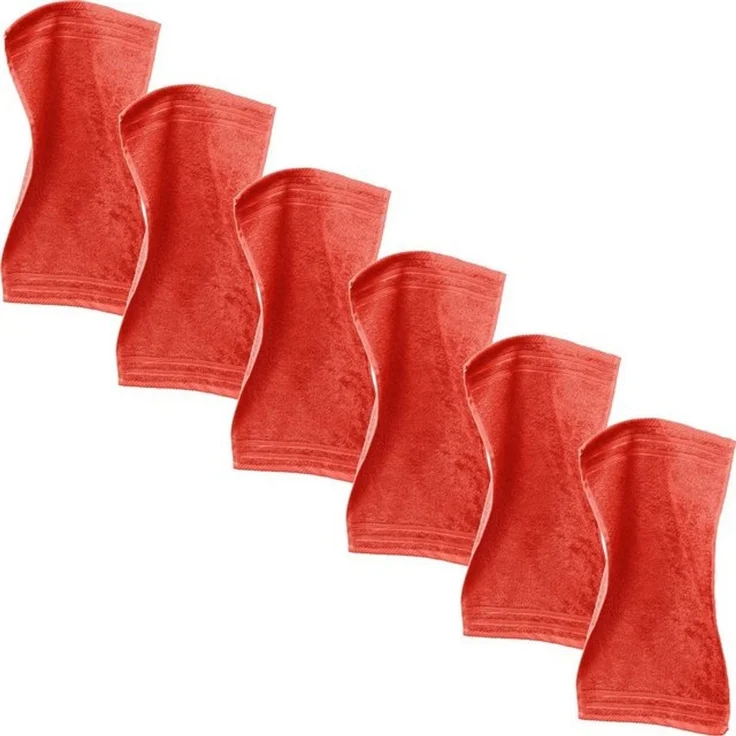 Erwin Müller Gästehandtuch Gästetuch "Heidelberg" 6er-Pack, Frottier (6-St), Walk-Frottier Uni – Bild 3