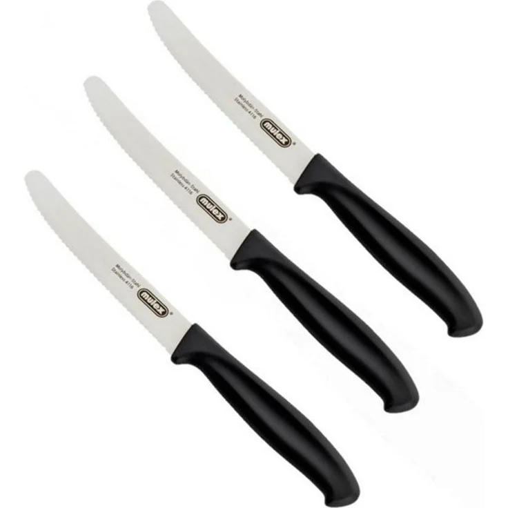 Mulex Messer-Set (Set, 3-tlg), extra scharferWellenschliff und ergonomischer Griff – Bild 1