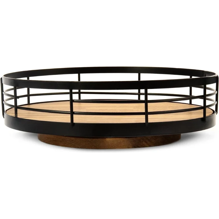 Drehbarer Bambus Organizer – 360° Drehteller für Bad, Küche & mehr – Bild 1