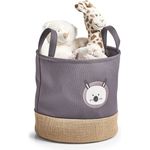 Aufbewahrungskorb Hase - Grau, Jute - Ø 30cm