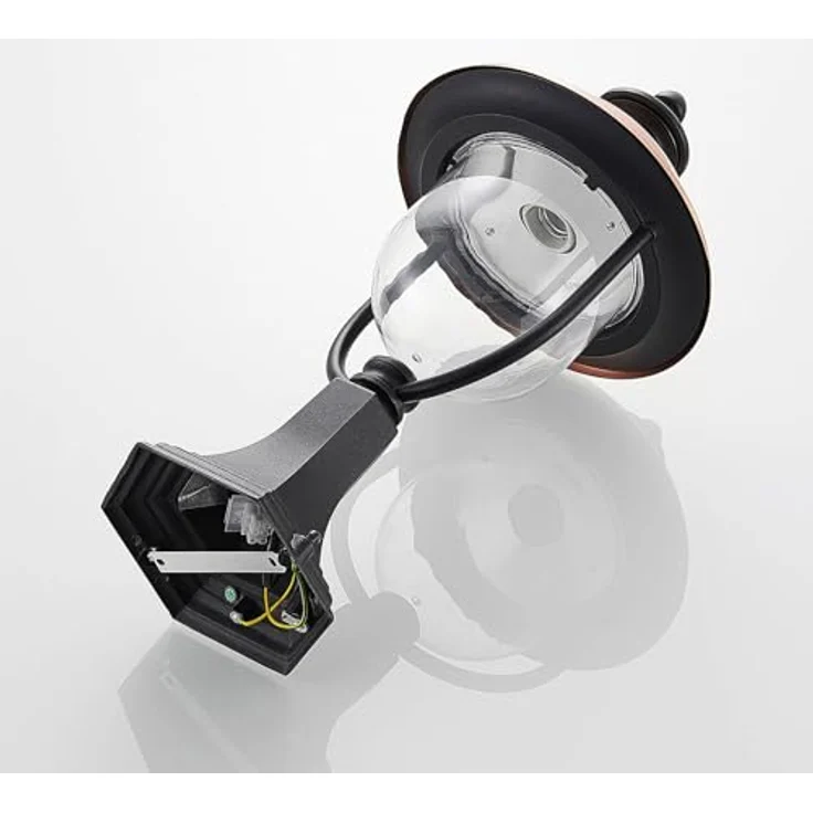 Lindby Außen-Stehlampe Clint, Metall, Kupfer IP44, 1 x 60 W – Bild 9