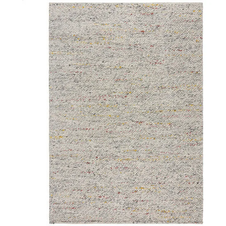 XXXLutz Handwebteppich Minerals, Schwarz-Weiß, rechteckig 80x150 cm, AZO-frei, für Fußbodenheizung geeignet, Handmade in India