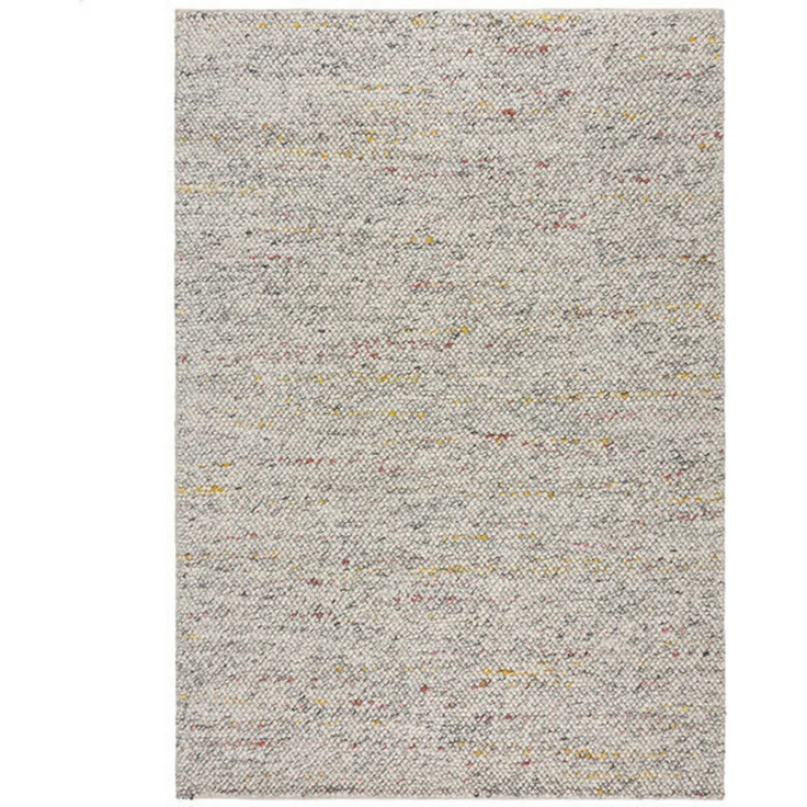 XXXLutz Handwebteppich Minerals, Schwarz-Weiß, rechteckig 80x150 cm, AZO-frei, für Fußbodenheizung geeignet, Handmade in India