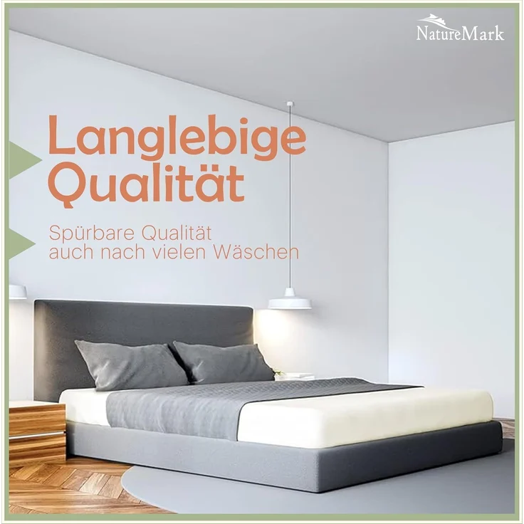 NatureMark Waschhandschuh Waschhandschuhe 500 gsm (10er-Set), 100% Baumwolle (10-St), Premium Frottier Waschhandschuhe, 15x21cm, Schoko braun – Bild 4