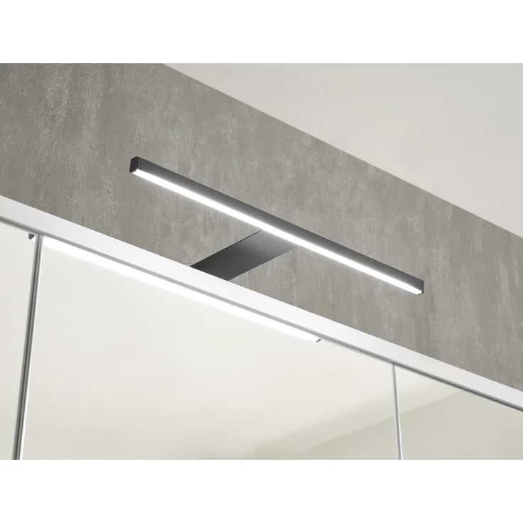 Badezimmer-Set >Liguria< (2-tlg.) in Weiß / Evoke Eiche Dekor - 80x191x40 (BxHxT) – Bild 9