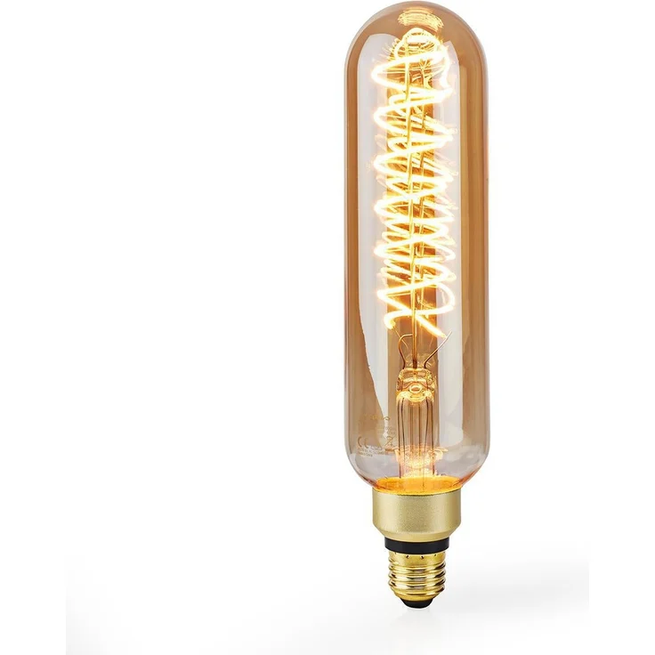LED-Filament-Lampe E27 | T65 | 8.5 W | 600 lm | 2000 K | Dimmbar | Mit Gold Finish | Retro Style | 1 Stück – Bild 3