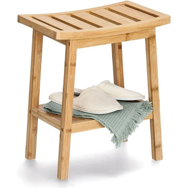 Zeller Hocker m. Ablage, Bambus – Bild 2
