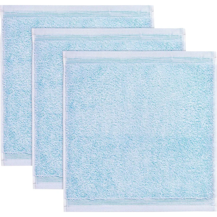 Möve Seiftuch Superwuschel, (Set, 3-St), Seiftuch Set mit Bordüre, 100% Premium Cotton Baumwolle, weich – Bild 2
