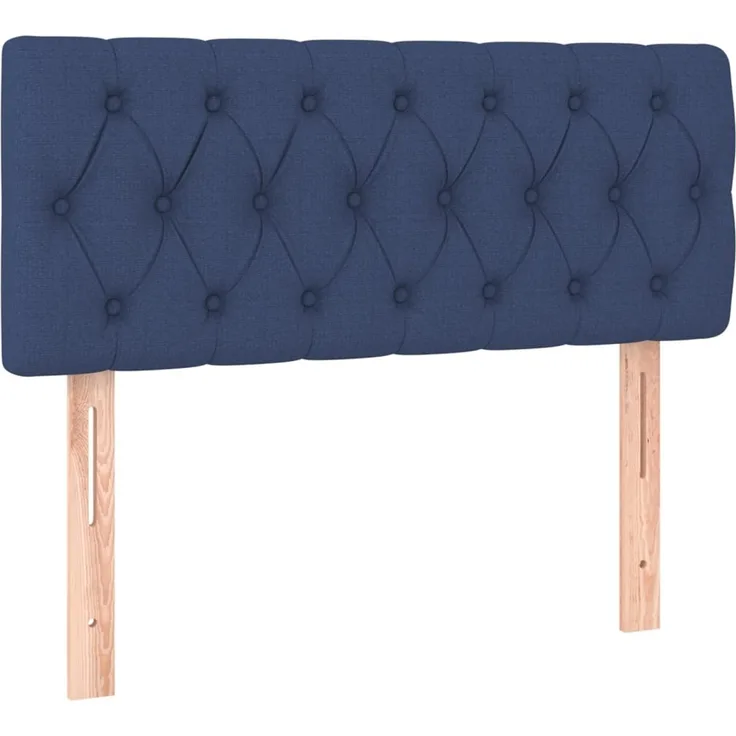 Kopfteil, Bettkopfteil, Minimalistisch Blau 100x7x78/88 cm Stoff