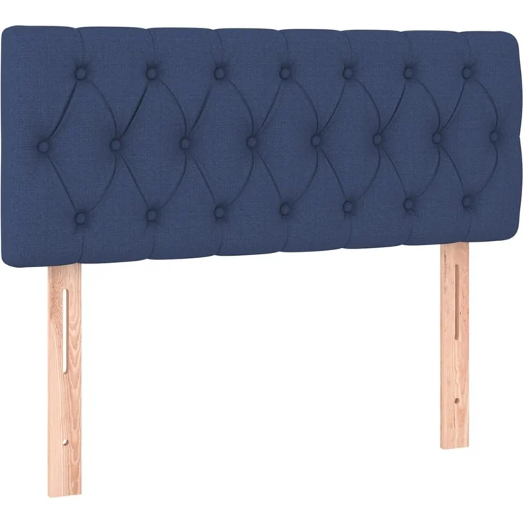 Kopfteil, Bettkopfteil, Minimalistisch Blau 100x7x78/88 cm Stoff – Bild 1