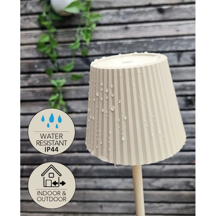 Coen Bakker Deco BV LED Tischleuchte Touch Tischlampe Dimmbar Akku In-/Outdoor IP44, Touch-Funktion, LED fest verbaut, Warmweiß, Kaltweiß, Tageslichtweiß – Bild 3