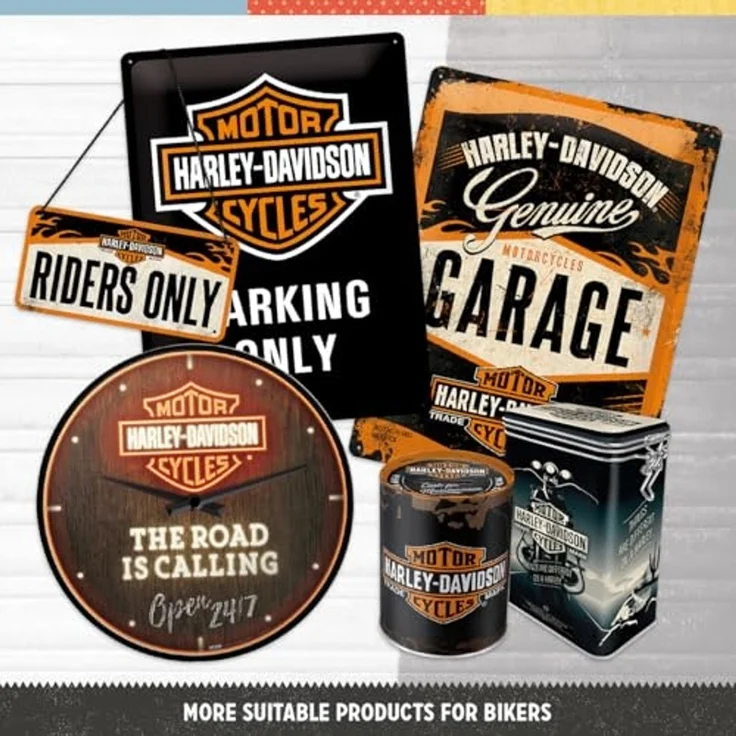 Nostalgic-Art Vorratsdose Aromadose - Harley-Davidson - Genuine Motorcycles Milwaukee – Bild 4