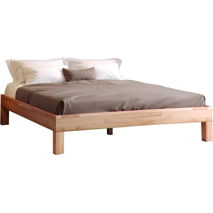Krok Wood Massivholzbett Jana in Buche (100x200 cm)