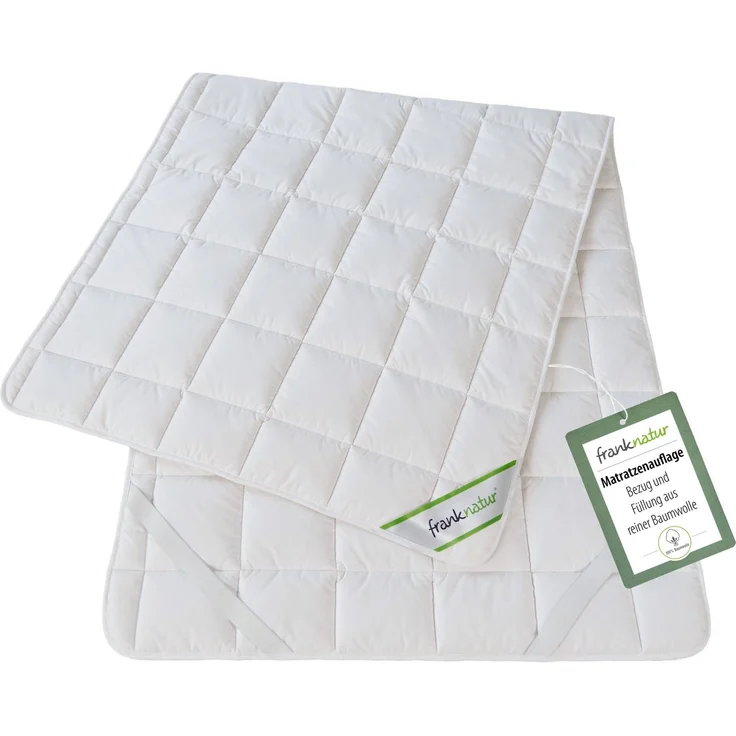 franknatur, Topper Unterbett Baumwolle, Baumwolle, Auflage aus reiner Baumwolle – Bild 5