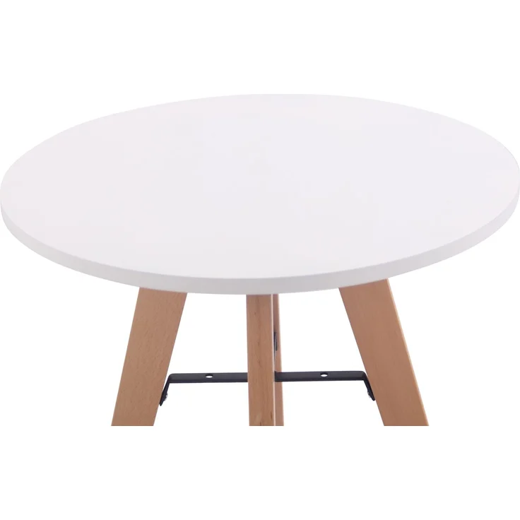 Esstisch ELIAS rund - 60x60x75cm, Holz, Weiß | Küchentisch Esszimmertisch Wohnzimmertisch – Bild 3