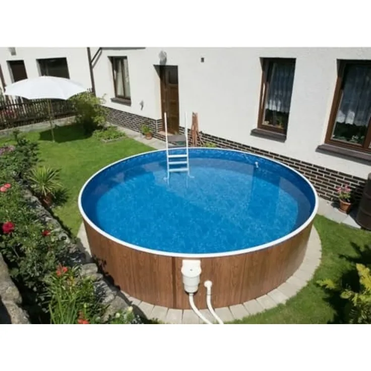 BWT Pool Splash im Set mit Sandfilteranlage & Stahlrohrleiter, Pool in mehreren Grössen & Farben