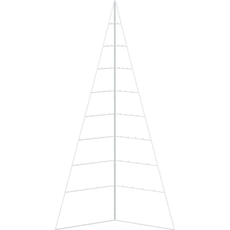 vidaXL Metall Weihnachtsbaum KUOPIO 180 cm Stahl Weiß 42053864 – Bild 4
