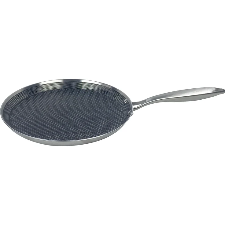 Pfannkuchen Pfanne Edelstahl Wabenstruktur Ø28cm Induktion Pfanne Anti Haft Kratzfest – Bild 1