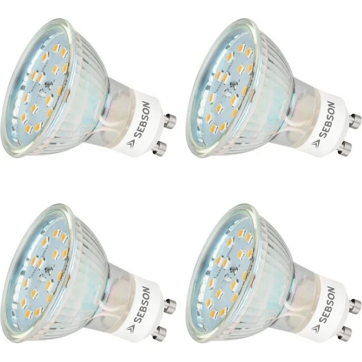 SEBSON LED-Leuchtmittel LED Lampe GU10 5W warmweiß 3000k 420lm 230V Leuchtmittel - 4er Pack, 4 St. – Bild 4
