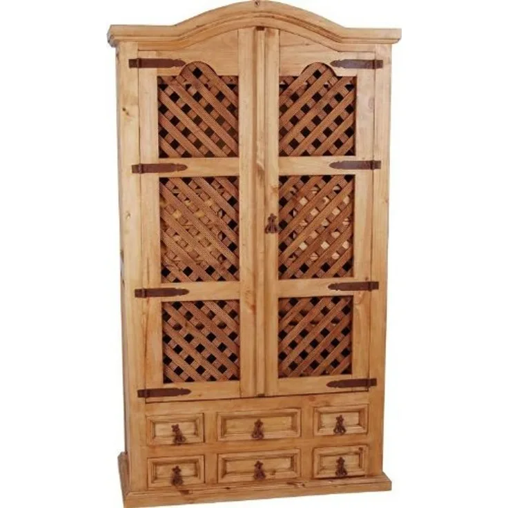 MiaMöbel Mexico Barschrank Massivholz Pinie Landhaus Mexiko Möbel Mexikanisch