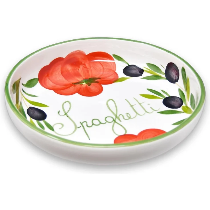Lashuma Pastateller Tomate Olive, (1 St), Italienischer Nudelteller tief – Bild 2