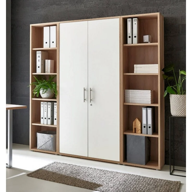BMG Möbel Aktenschrank Office Edition 3 (Schrankwand Set, 3tlg) abschließbar, matt oder Hochglanz lackiert – Bild 1