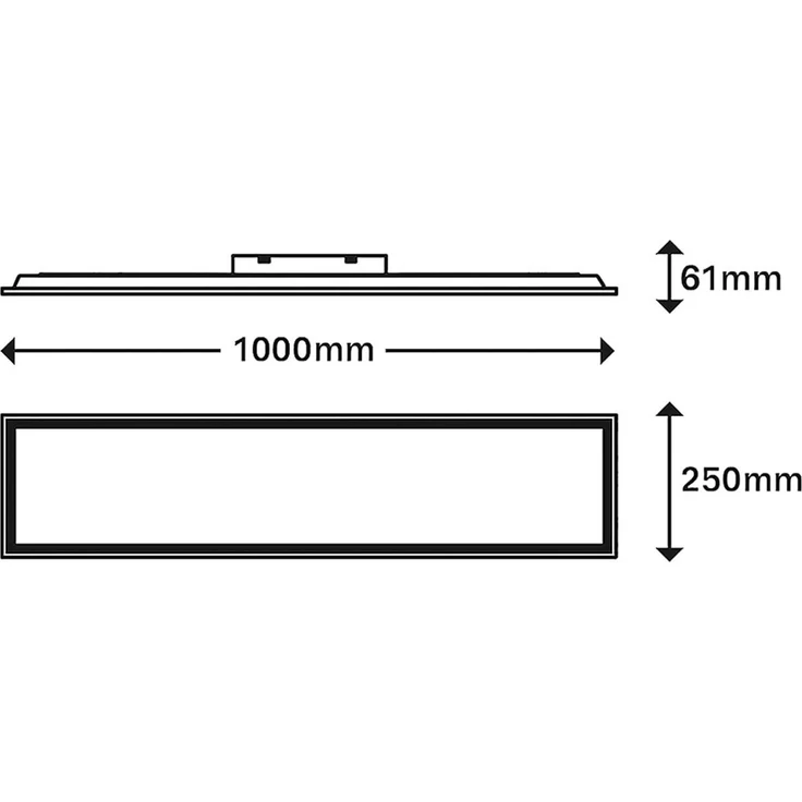 LED Aufbau Panel, weiß, dimmbar, Fernbedienung, L 100 cm – Bild 8