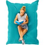 Green Bean® Outdoor Sitzsack, waschbar & wetterfest, Polyester-PVC-Stoff, Türkis, 120x160 cm, 270 Liter