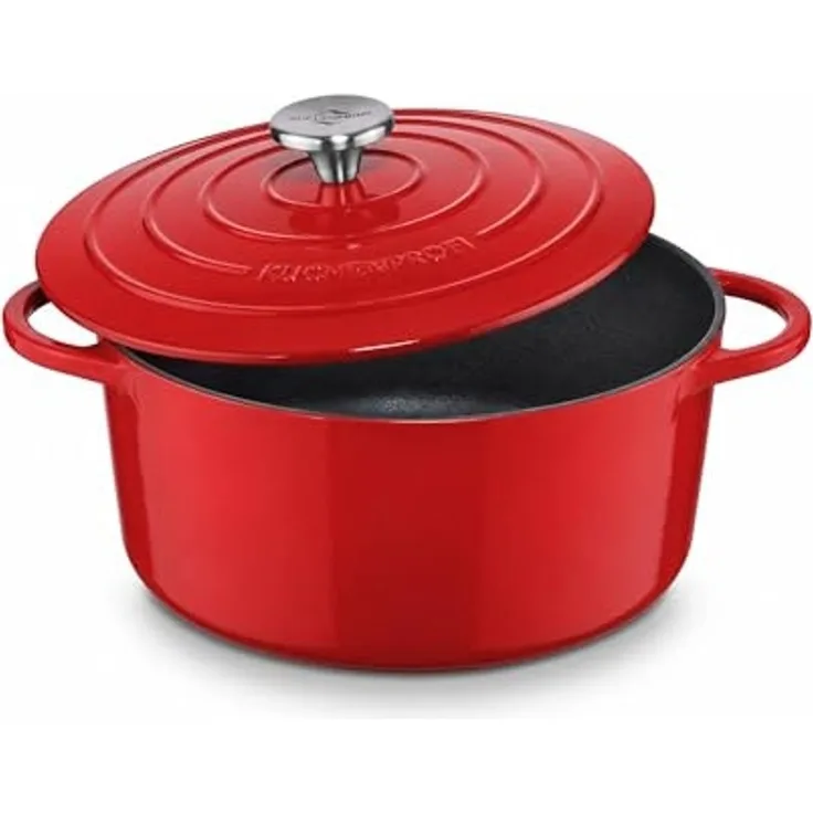 Küchenprofi Bratentopf rund | 24 cm classic red