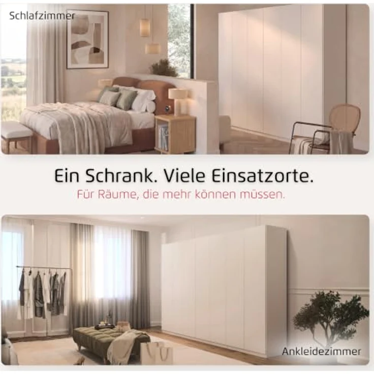 Rauch Möbel LUNIK, Kleiderschrank, Farbe Fango, Breite 181 cm – Bild 5
