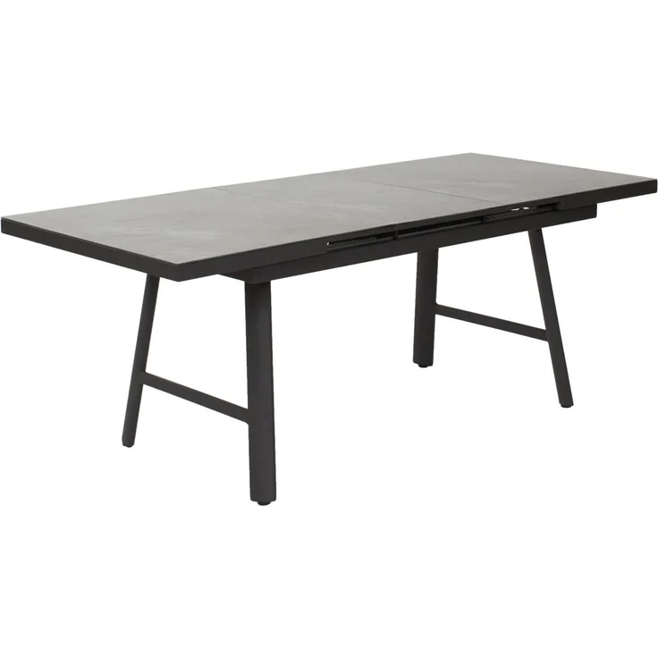 Gartentisch Burundi Ausziehtisch mit Synchronauszug 160/210x90x77,5 cm Keramik Anthrazit – Bild 4