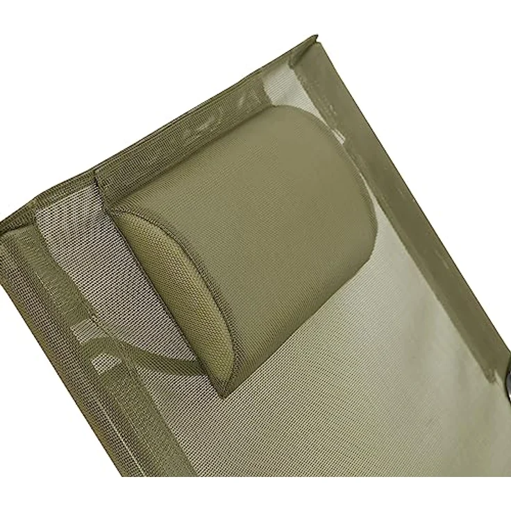SVITA Gartenstuhl TOMRA, 2er Set, mit Kopfkissen, Armlehnen, Fußhocker, Grün/Dunkelgrau – Bild 8