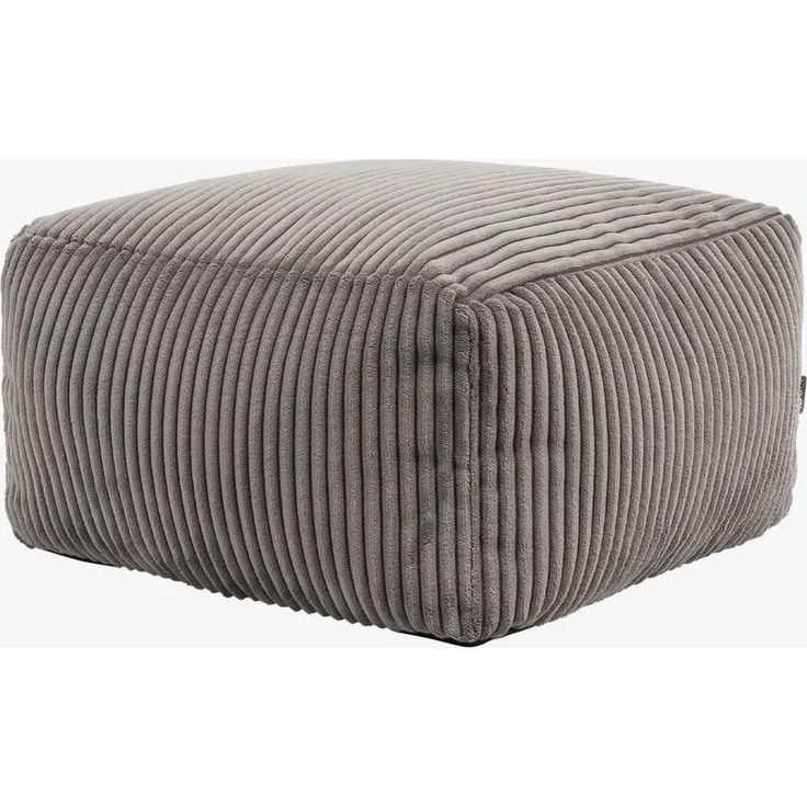 Icon Sitzpuff „Theo“, Cord, Fußhocker für das Wohnzimmer, Schlafzimmer, Hocker, Sitzsäcke, Sitzkissen